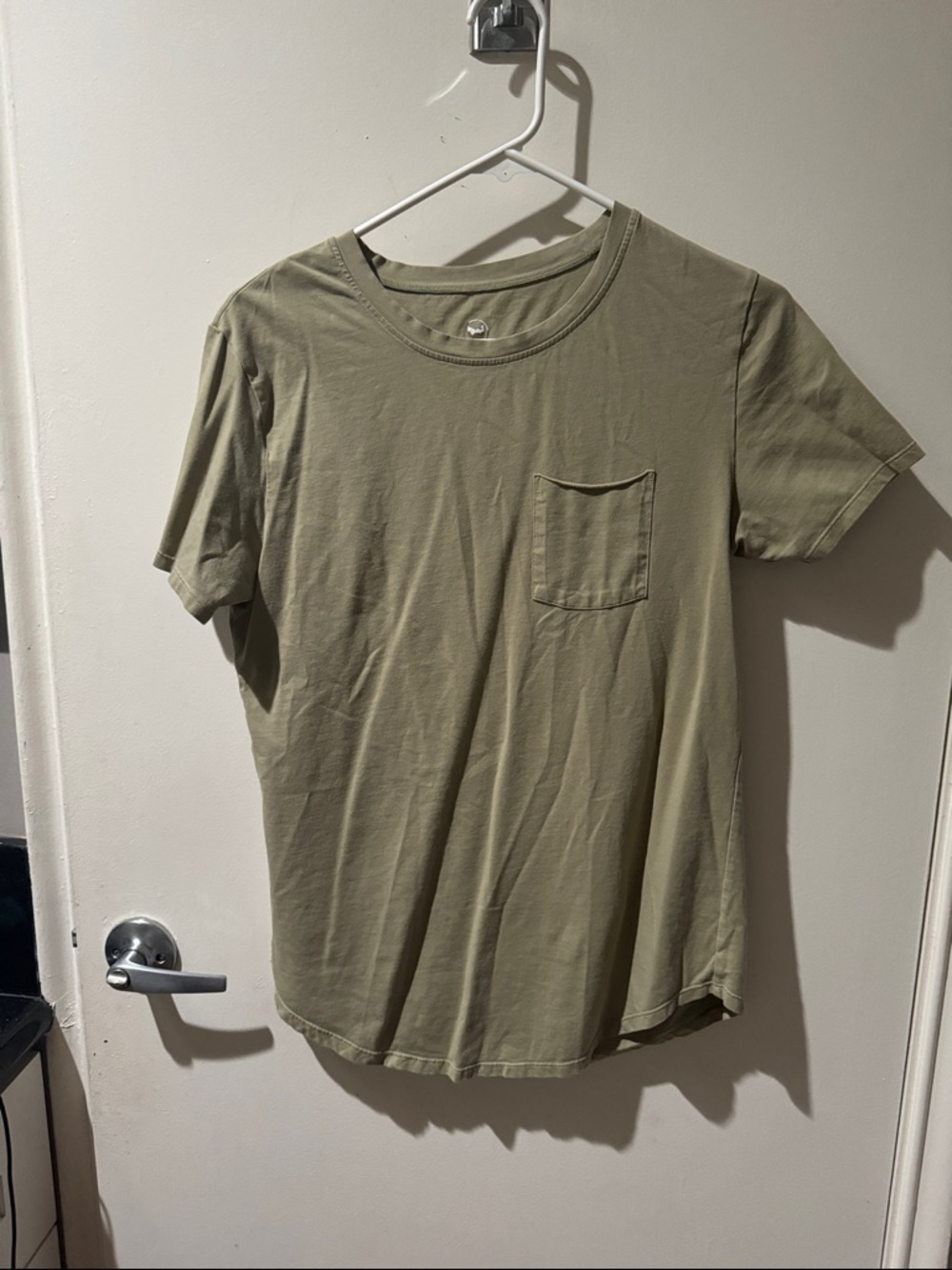Women’s Olive Green Pocket T-Shirt